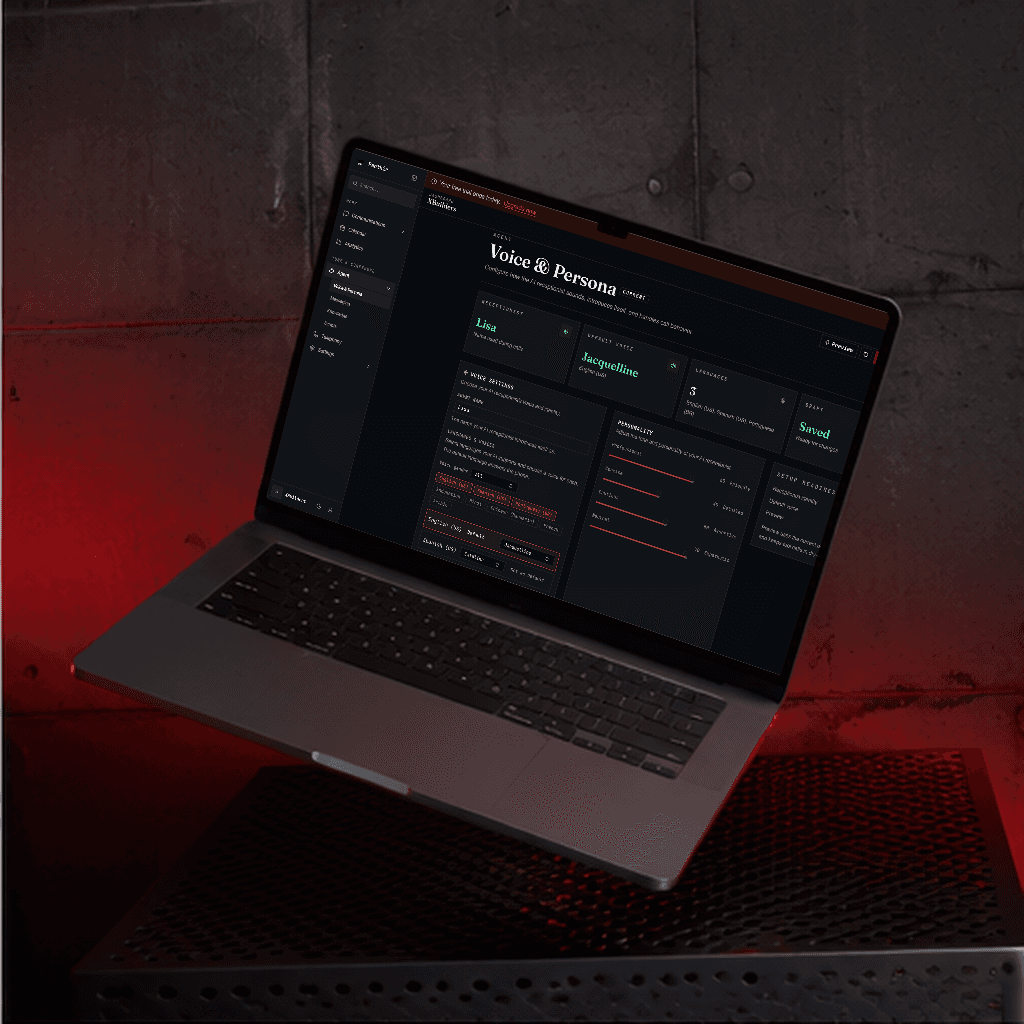 Inside the Panthir AI receptionist console